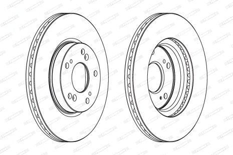 Гальмівний диск HONDA CIVIC, HONDA FR-V, HONDA STREAM, FERODO (DDF1539C) Гальмівний диск HONDA CIVIC, HONDA FR-V, HONDA STREAM, FERODO (DDF1539C)