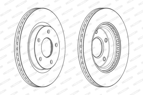 Диск тормозной NISSAN PULSAR, NISSAN JUKE, NISSAN BLUEBIRD, FERODO (DDF2100C)