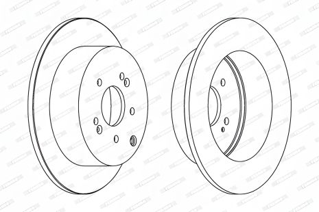 Гальмівний диск HYUNDAI SANTA, FERODO (DDF1671C)