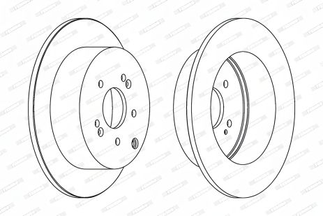 Гальмівний диск HYUNDAI SANTA, FERODO (DDF1671C) Гальмівний диск HYUNDAI SANTA, FERODO (DDF1671C)