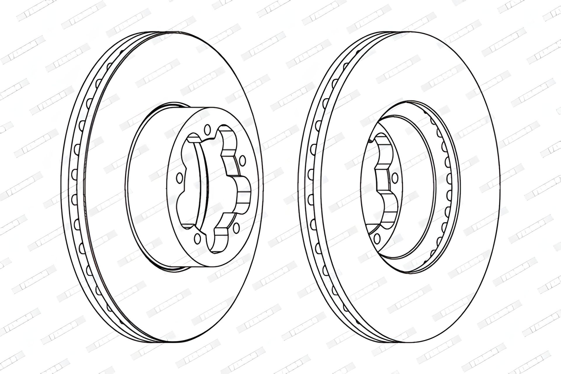 Гальмівний диск FORD TRANSIT, FERODO DDF1554 Гальмівний диск FORD TRANSIT, FERODO DDF1554