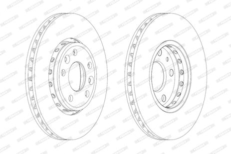 Диск тормозной RENAULT SCÉNIC, RENAULT LATITUDE, RENAULT MEGANE, FERODO (DDF1726)