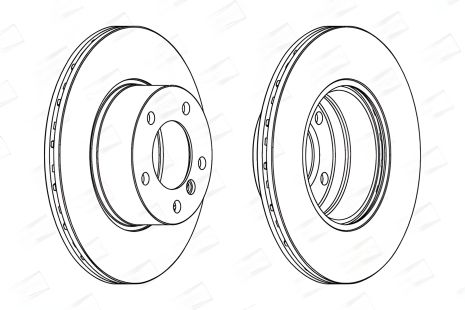 Гальмівний диск для BMW 5, CHAMPION (562035CH)