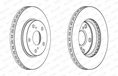 Гальмівний диск TOYOTA COROLLA, TOYOTA AURIS, FERODO (DDF1789C) Гальмівний диск TOYOTA COROLLA, TOYOTA AURIS, FERODO (DDF1789C)