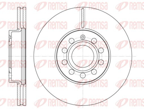Диск гальмівний SUZUKI VITARA, SEAT LEON, REMSA (664810)