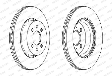 Диск тормозной HYUNDAI i20, KIA RIO, FERODO (DDF2186C)