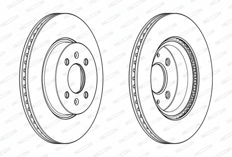 Гальмівний диск FERODO для HYUNDAI i20, KIA RIO (DDF2186C)