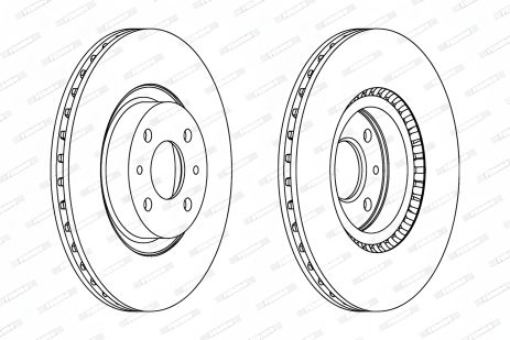 Гальмівний диск LANCIA DELTA, ALFA ROMEO, FIAT IDEA, FERODO (DDF220)