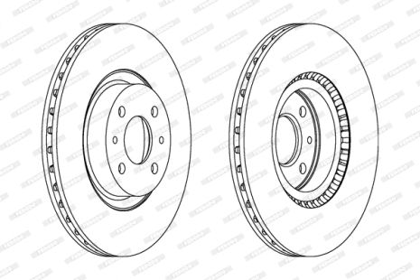 Диск гальмівний LANCIA DELTA, ALFA ROMEO, FIAT IDEA, FERODO (DDF220)
