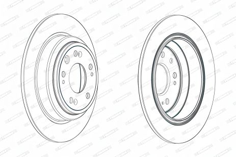 Гальмівний диск ACCORD HONDA, FERODO (DDF1778C) Гальмівний диск ACCORD HONDA, FERODO (DDF1778C)