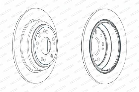 Гальмівний диск ACCORD HONDA, FERODO (DDF1778C)