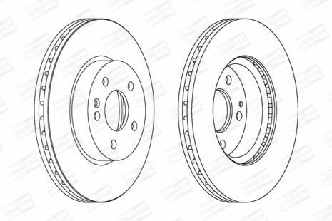 Диск тормозной MERCEDES-BENZ VITO, MERCEDES-BENZ V-CLASS, MERCEDES-BENZ VIANO, CHAMPION (562392CH)