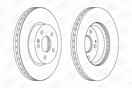 Диск тормозной MERCEDES-BENZ VITO, MERCEDES-BENZ V-CLASS, MERCEDES-BENZ VIANO, CHAMPION (562392CH)