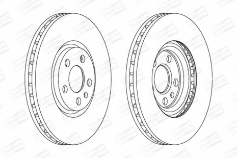 Диск тормозной LANCIA PHEDRA, PEUGEOT 807, FIAT ULYSSE, CHAMPION (562224CH)
