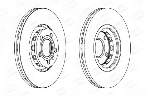 Диск гальмівний SEAT EXEO, SKODA SUPERB, AUDI A6, CHAMPION (562383CH)