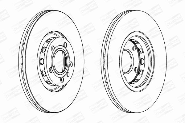 Диск гальмівний SEAT EXEO, SKODA SUPERB, AUDI A6, CHAMPION (562383CH) Диск гальмівний SEAT EXEO, SKODA SUPERB, AUDI A6, CHAMPION (562383CH)