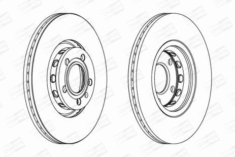 Диск тормозной SEAT EXEO, SKODA SUPERB, VW PASSAT, CHAMPION (561548CH)