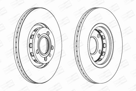 Диск тормозной SEAT EXEO, SKODA SUPERB, AUDI A6, CHAMPION (562383CH)