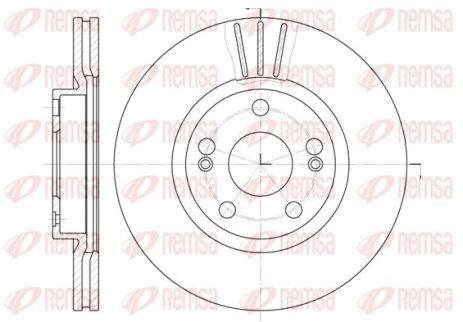 Диск тормозной RENAULT MEGANE, RENAULT SCÉNIC, RENAULT SAFRANE, REMSA (630110)