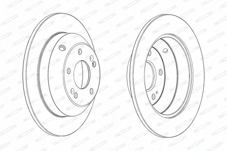 Тормозной диск для KIA SORENTO, HYUNDAI GRAND, HYUNDAI SANTA, FERODO (DDF1873C) Тормозной диск для KIA SORENTO, HYUNDAI GRAND, HYUNDAI SANTA, FERODO (DDF1873C)