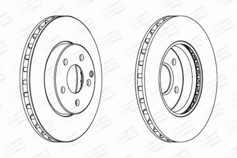 Диск тормозной MERCEDES-BENZ E-CLASS, CHAMPION (562212CH)