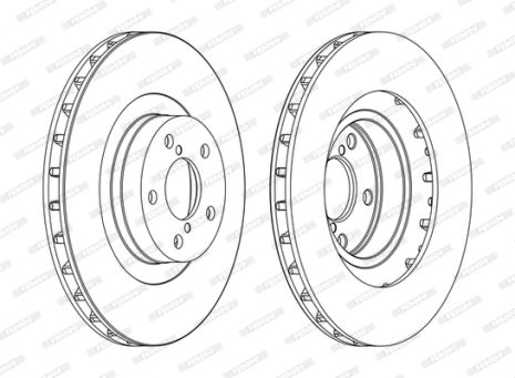 Диск тормозной SUBARU OUTBACK, SUBARU FORESTER, SUBARU XV, FERODO (DDF1175C)