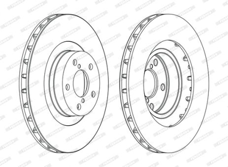 Диск гальмівний SUBARU OUTBACK, SUBARU FORESTER, SUBARU XV, FERODO (DDF1175C)