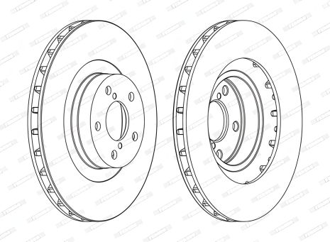 Тормозной диск для SUBARU: OUTBACK, FORESTER, XV, FERODO (DDF1175C)