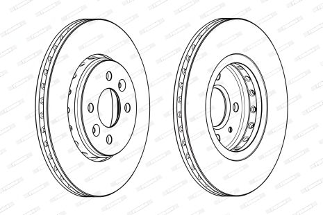 Гальмівний диск для DACIA DOKKER, RENAULT SCÉNIC, Megane, FERODO (DDF2350C) Гальмівний диск для DACIA DOKKER, RENAULT SCÉNIC, Megane, FERODO (DDF2350C)