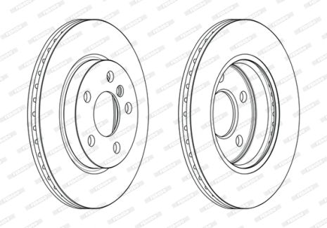 Диск гальмівний BMW 2, MINI MINI, FERODO (DDF2651C)