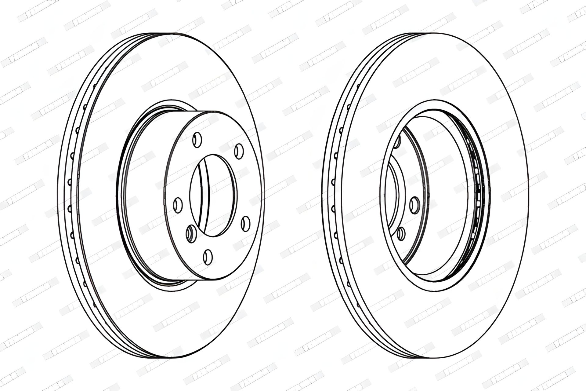 FERODO Диск гальмівний BMW 2, BMW 1, BMW 3 (DDF1717) FERODO Диск гальмівний BMW 2, BMW 1, BMW 3 (DDF1717)