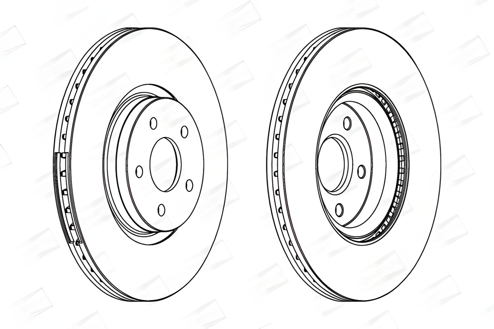Гальмівний диск FORD TOURNEO, VOLVO V40, VOLVO C70, CHAMPION (562434CH1) Гальмівний диск FORD TOURNEO, VOLVO V40, VOLVO C70, CHAMPION (562434CH1)