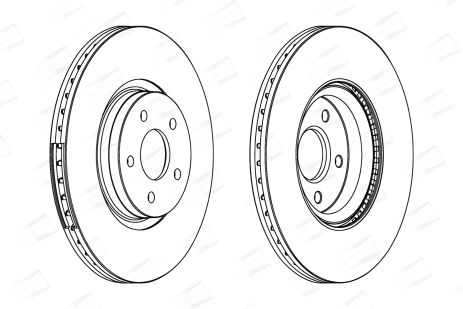 Гальмівний диск FORD TOURNEO, VOLVO V40, VOLVO C70, CHAMPION (562434CH1)