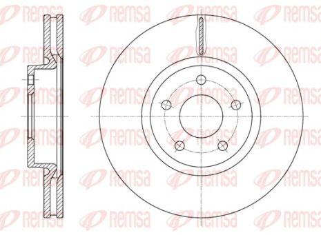 Диск тормозной FORD MONDEO, REMSA (6156210)