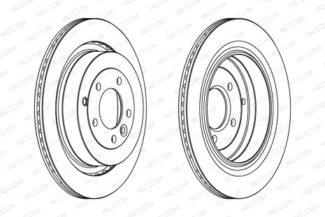 Диск гальмівний LAND ROVER, FERODO Диск гальмівний LAND ROVER, FERODO