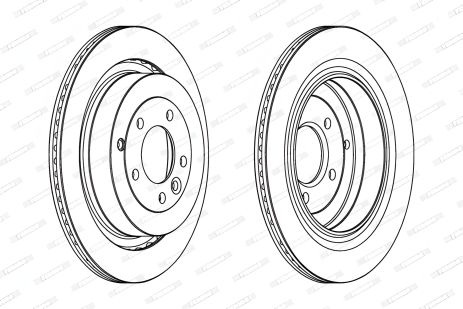 Диск гальмівний LAND ROVER, FERODO Диск гальмівний LAND ROVER, FERODO