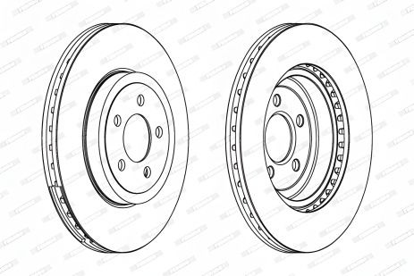 Гальмівний диск LANCIA THEMA, CHRYSLER 300C, FERODO (DDF1765C1) Гальмівний диск LANCIA THEMA, CHRYSLER 300C, FERODO (DDF1765C1)