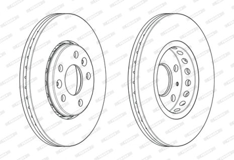 Диск гальмівний NISSAN NV300, FIAT TALENTO, FERODO (DDF2507C)