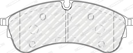 Гальмівних колодок комплект, дискове гальмо FERODO MAN TGE, VW CRAFTER (FVR5105) Гальмівних колодок комплект, дискове гальмо FERODO MAN TGE, VW CRAFTER (FVR5105)