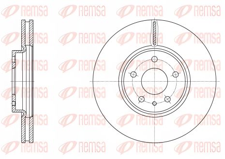 Диск гальмівний FORD MONDEO, REMSA (6160510) Диск гальмівний FORD MONDEO, REMSA (6160510)