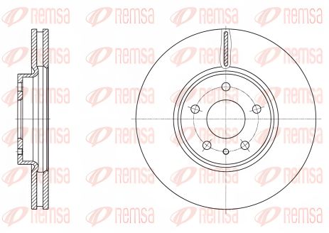 Диск гальмівний FORD MONDEO, REMSA (6160510) Диск гальмівний FORD MONDEO, REMSA (6160510)