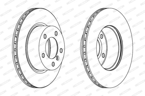 Диск тормозной BMW 1, BMW 3, FERODO (DDF1229)