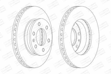 Диск тормозной MERCEDES-BENZ SPRINTER, VW CRAFTER, MERCEDES-BENZ eSPRINTER, CHAMPION (569136CH)