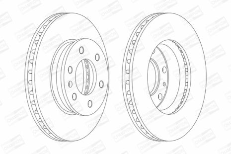 Диск тормозной MERCEDES-BENZ SPRINTER, VW CRAFTER, MERCEDES-BENZ eSPRINTER, CHAMPION (569136CH)