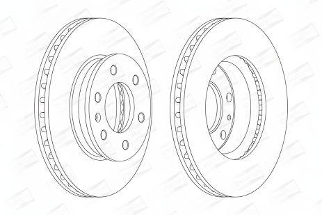 Диск тормозной MERCEDES-BENZ SPRINTER, VW CRAFTER, MERCEDES-BENZ eSPRINTER, CHAMPION (569136CH)