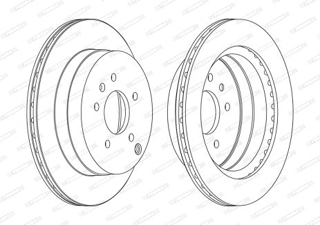 Гальмівний диск для CHEVROLET CAPTIVA, OPEL ANTARA, FERODO (DDF1660C)