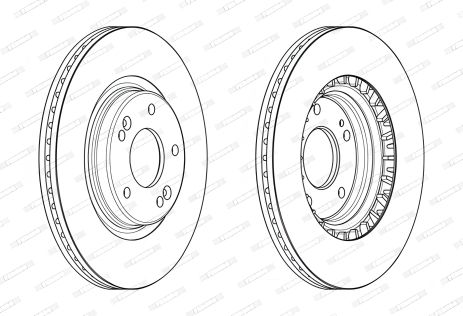 Гальмівний диск для KIA PROCEED, HYUNDAI TUCSON, HYUNDAI i30, FERODO