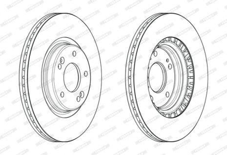 Диск тормозной KIA PROCEED, HYUNDAI TUCSON, HYUNDAI i30, FERODO (DDF2680C)
