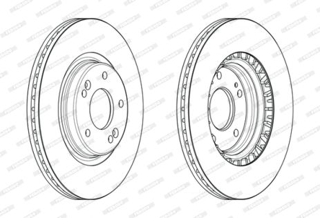 Диск гальмівний KIA PROCEED, HYUNDAI TUCSON, HYUNDAI i30, FERODO (DDF2680C)