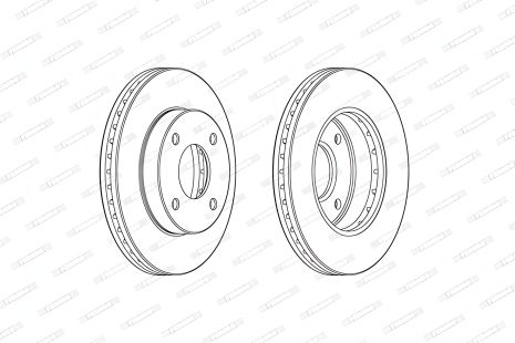Гальмівний диск для NISSAN NV200, MITSUBISHI LANCER, FERODO DDF2134C Гальмівний диск для NISSAN NV200, MITSUBISHI LANCER, FERODO DDF2134C